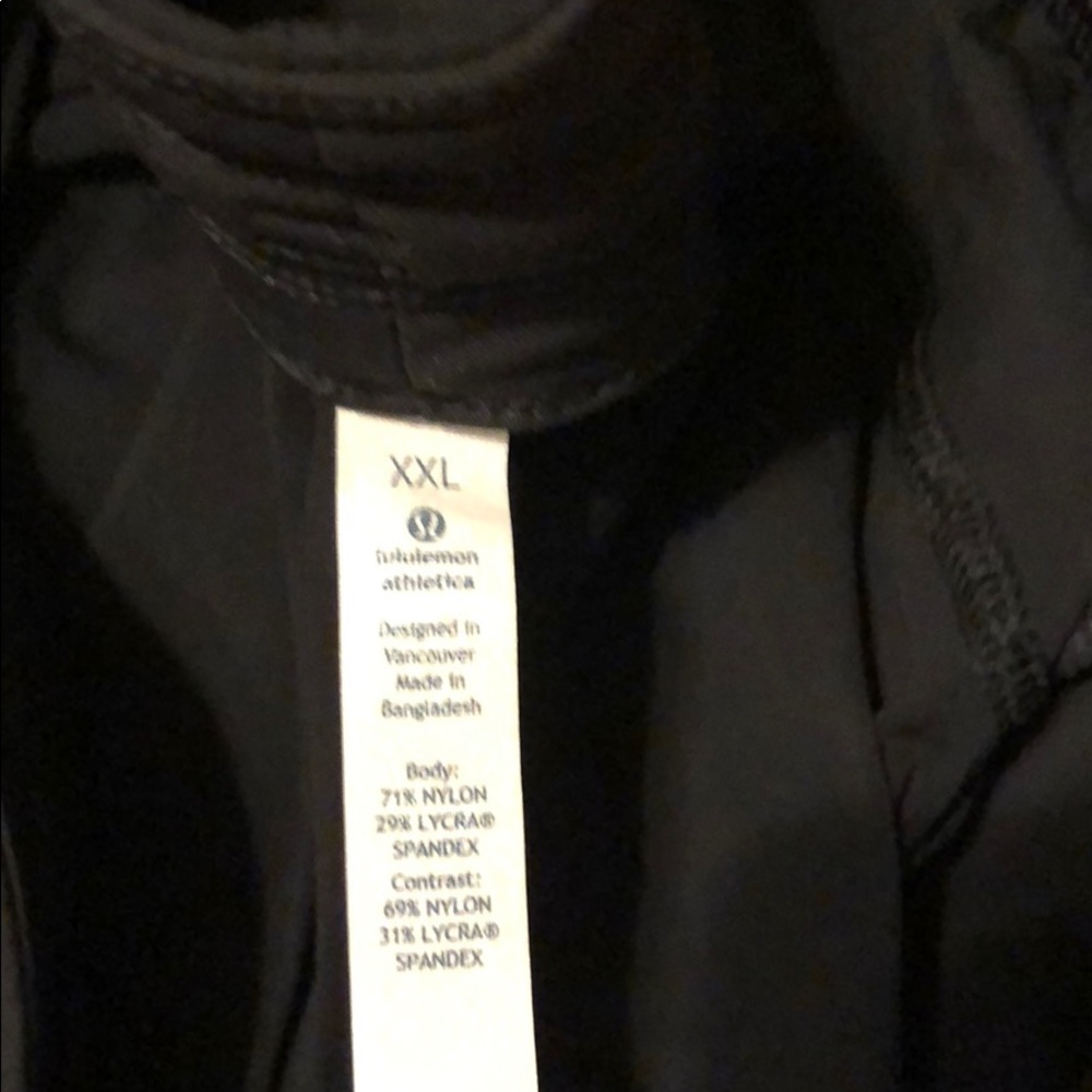 Men’s black lululemon running pants
